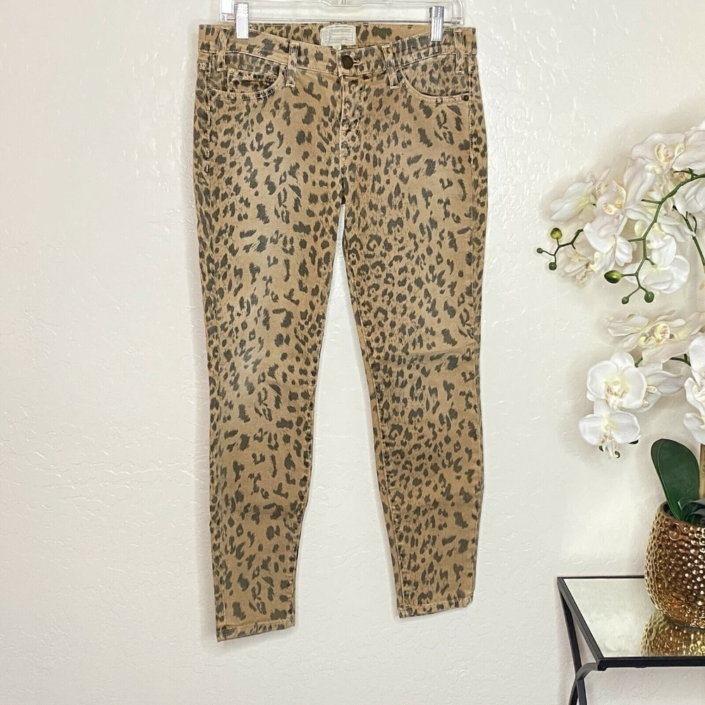 CURRENT ELLIOT Womens Leopard Print Jeans Size 27